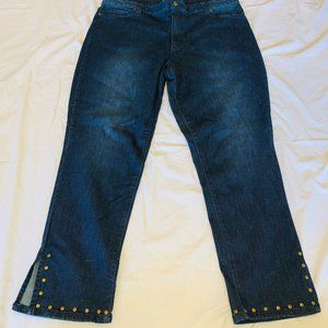 NWOT Coldwater Creek Brass Stud Ankle 16 Womens